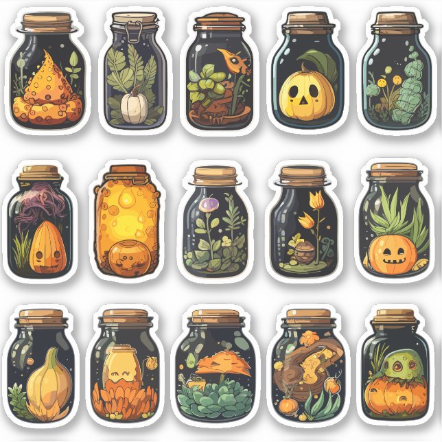 Potion Ingredients Halloween Stickers (Front)