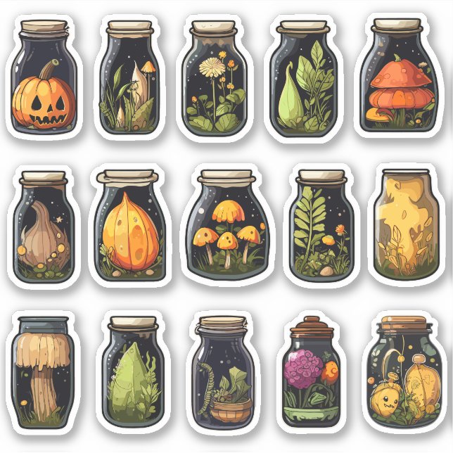 Potion Ingredients Halloween Stickers (Front)