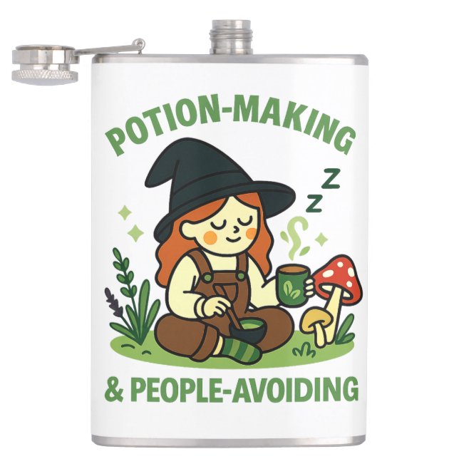 Potion-Making Mug Hip Flask (Opened)
