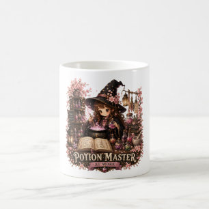 Potion Master At Work Cute Fantasy Witch Coffee Mug