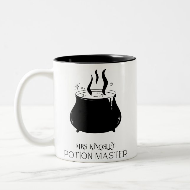 Potion Master Custom Halloween Gift Two-Tone Coffee Mug (Left)