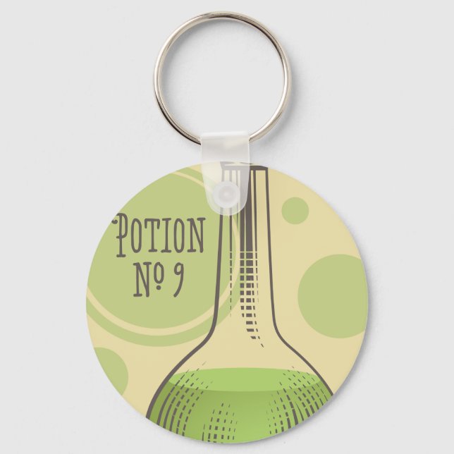 Potion No. 9 Button Keychain (Front)