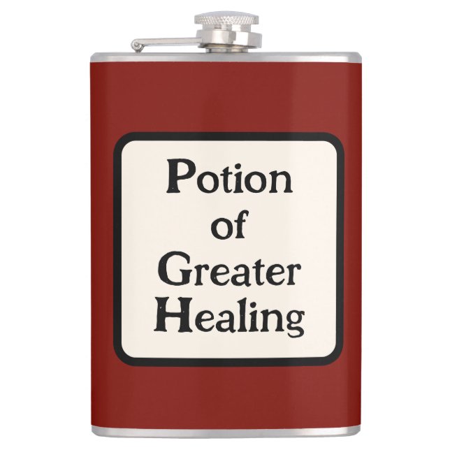 Potion of Healing Vinyl Wrapped Flask (Front)