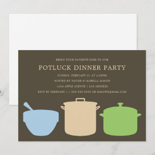Potluck Dinner   Party Invite