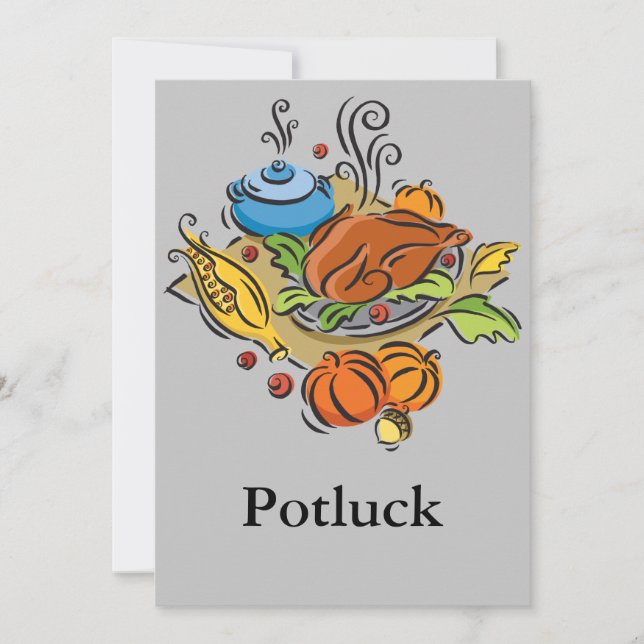 Potluck Invitation (Front)