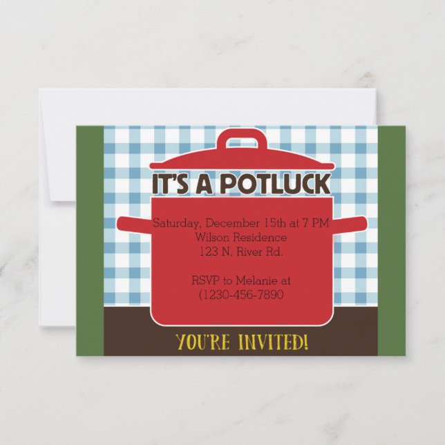 Potluck Invitation (Front)