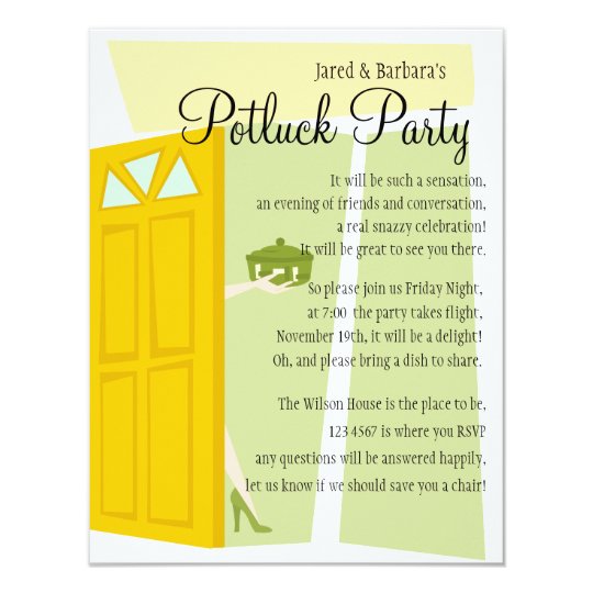 Potluck Party Card
