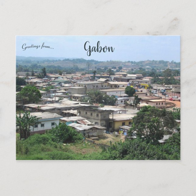 Poto Poto Market Area Franceville Gabon Postcard (Front)