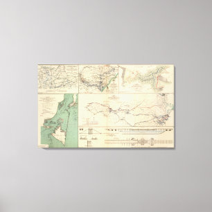Potomac Army operations Canvas Print