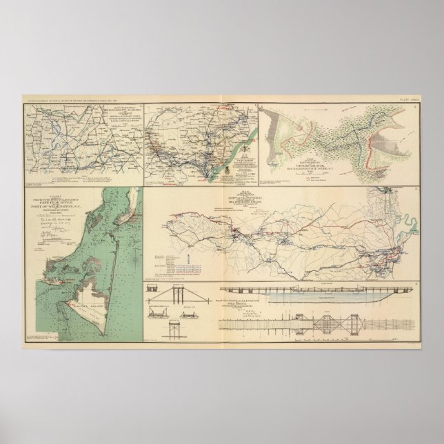 Potomac Army operations Poster (Front)