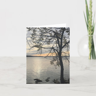 Potomac River in Autumn Note Card 
