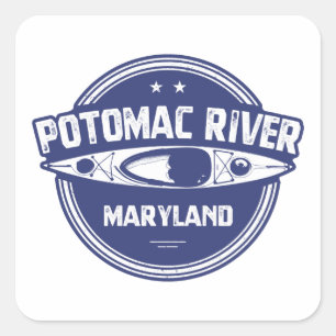Potomac River, Maryland Square Sticker