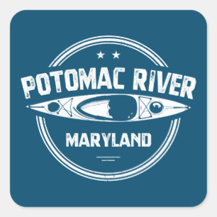 Potomac River, Maryland Square Sticker