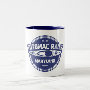 Potomac River, Maryland Two-Tone Coffee Mug