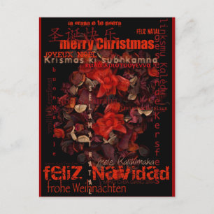 Potpouri World Christmas Navidad Noel Postcard