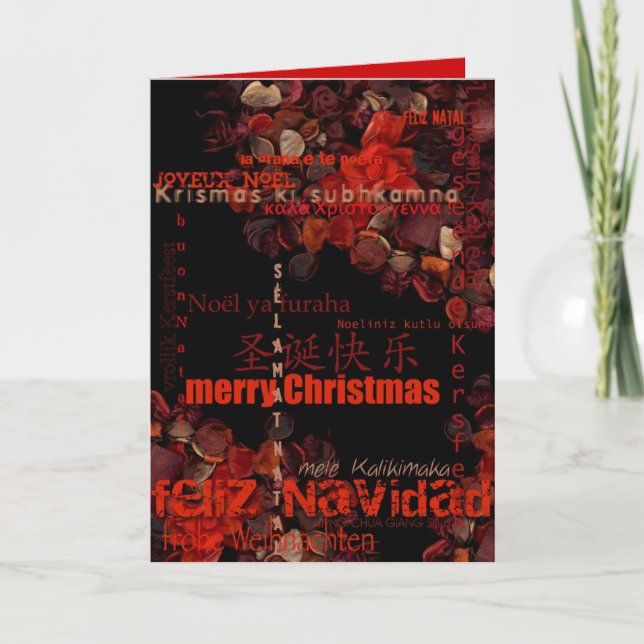 Potpourri Christmas Feliz Navidad Greeting Card 2 (Front)