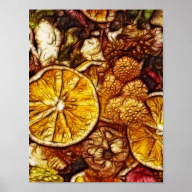 Potpourri Oranges Fractal Poster (Front)