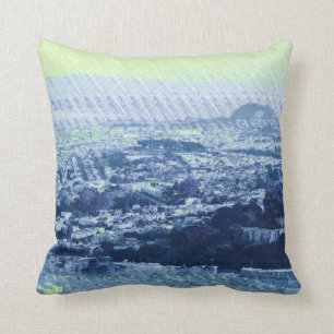 Potrero from Twin Peaks ( San Francisco ) Cushion