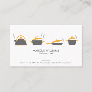 Pots and Pans Executive Chef Business Card