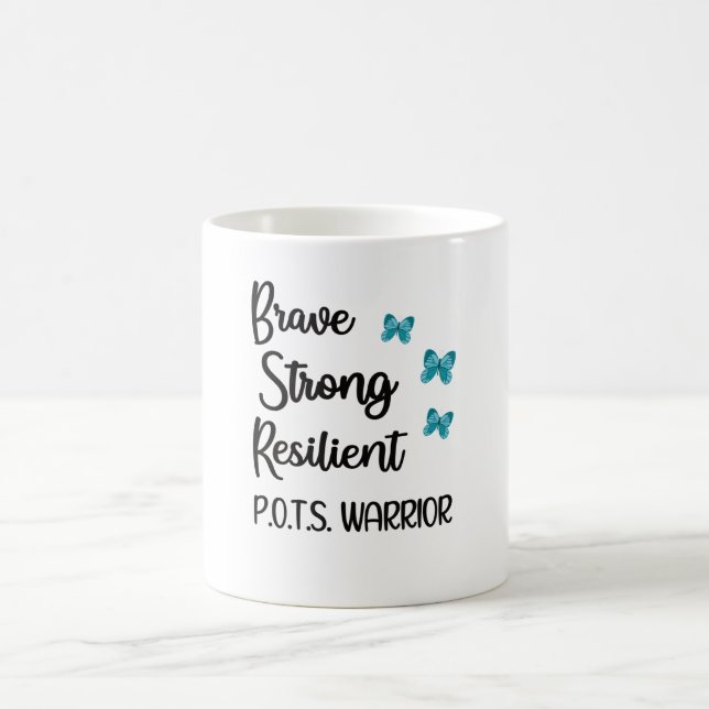 POTS Awareness Month Postural Tachycardia Syndrome Coffee Mug (Center)