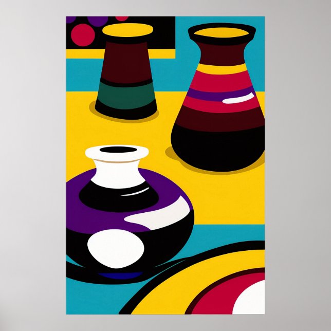 Pots - Canvas Art Print (Front)
