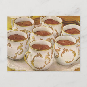 Pots de Creme Recipe Postcard