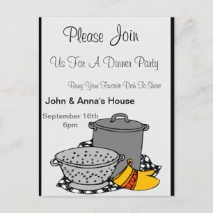 Pots Dinner Invitation