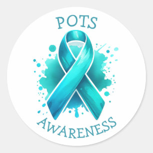 POTS Postural orthostatic tachycardia syndrome Classic Round Sticker