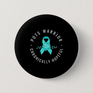 Pots Warrior Hopeful Ribbon Pots Awareness Day 6 Cm Round Badge