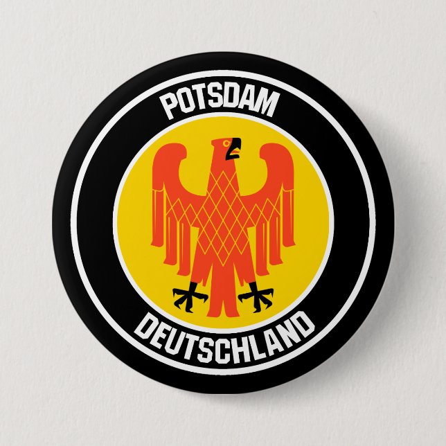 Potsdam Round Emblem 7.5 Cm Round Badge (Front)