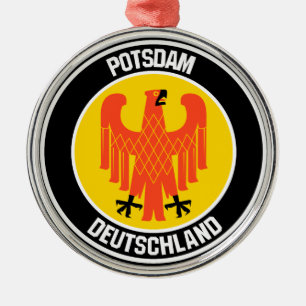 Potsdam Round Emblem Metal Tree Decoration