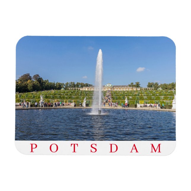 Potsdam Sanssouci Palace Gardens fridge magnet (Horizontal)