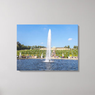 Potsdam Sanssouci Palace Gardens view canvas print