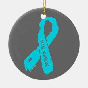 POTSie Warrior torn ribbon Ceramic Tree Decoration