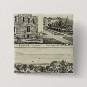 Pottawatomie, Kansas 15 Cm Square Badge