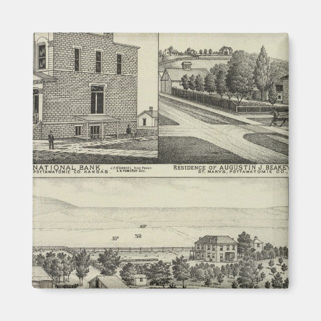 Pottawatomie, Kansas Magnet (Front)