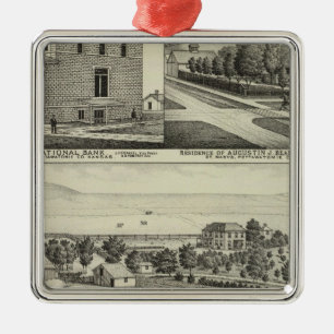 Pottawatomie, Kansas Metal Tree Decoration