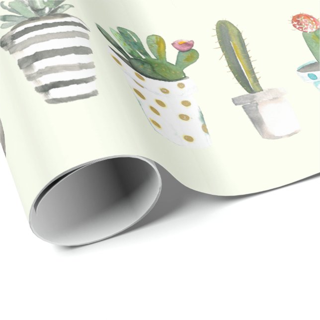 Potted Cacti Wrapping Paper (Roll Corner)