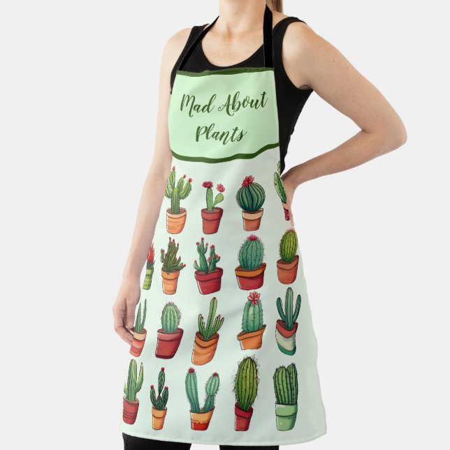 Potted Desert Cactus and Succulents  Apron (Insitu)