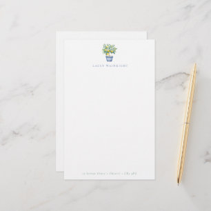 Potted Lemon Tree Personalised Letterhead