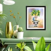 Potted Lemon Tree Poster