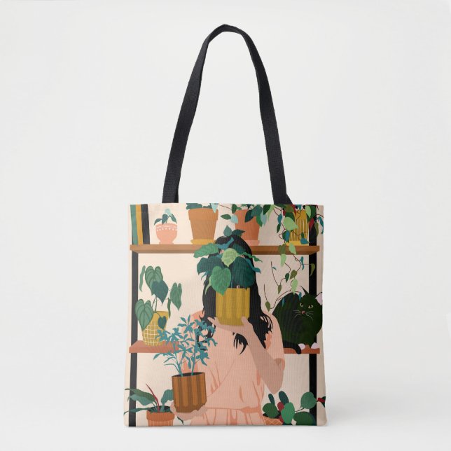 Potted Oasis Tote Bag (Front)