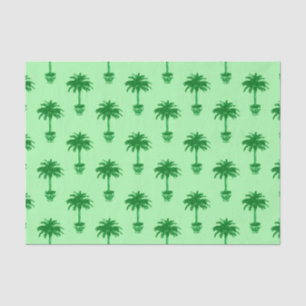 Potted Palm Tree in Emerald and Light Green Tissue Paper