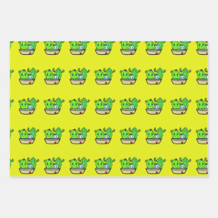 Potted Pals Cactus Wrapping paper