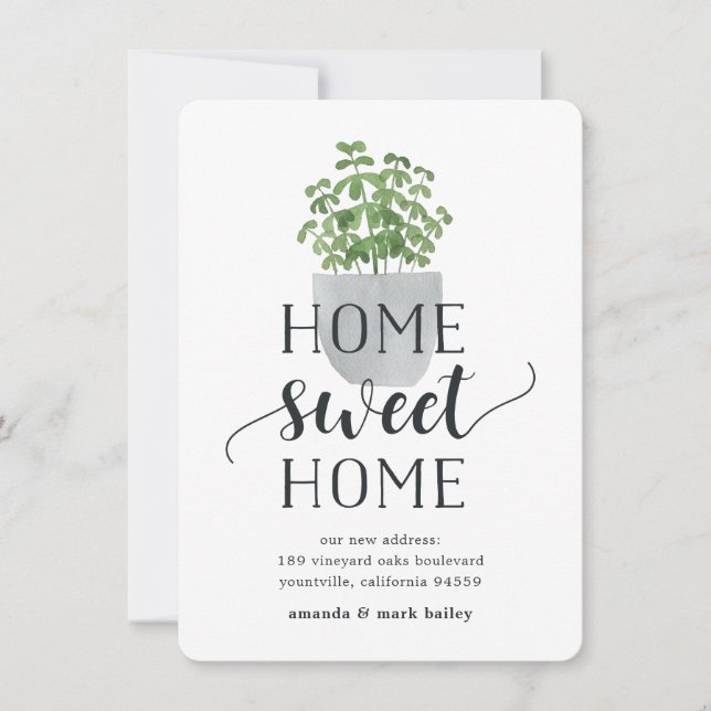 Potted Plant | Moving Announcement (Front)