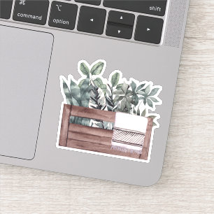 Potted Plants - Green Home Sticker