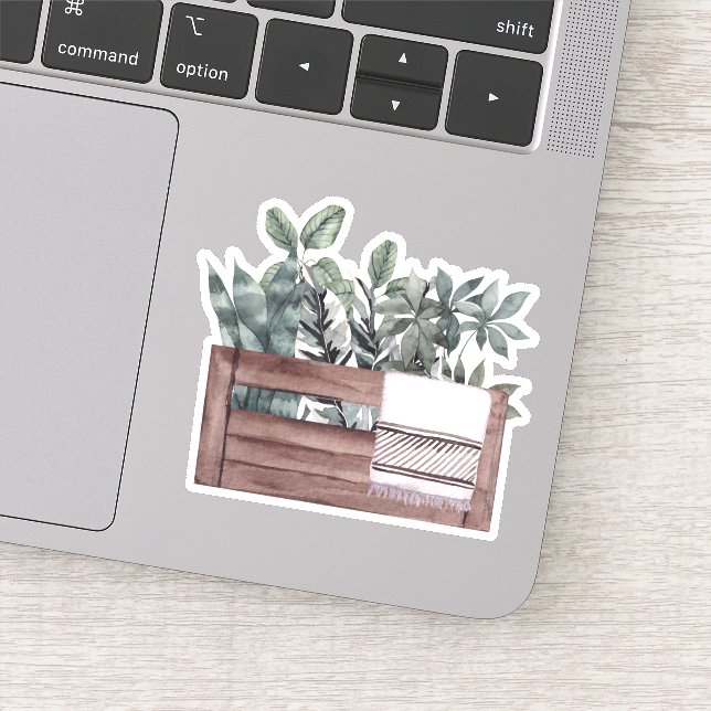 Potted Plants - Green Home Sticker (Detail)
