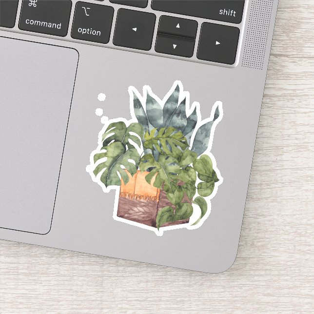 Potted Plants - Green Home Sticker (Detail)