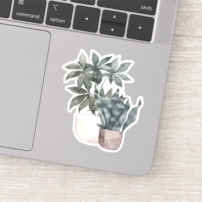 Potted Plants - Green Home Sticker (Detail)