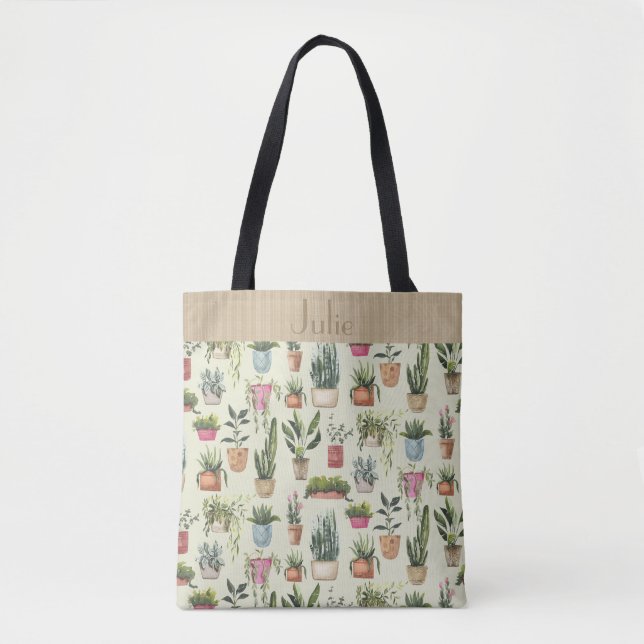 Potted Plants Jamboree  Personalised Tote Bag (Front)